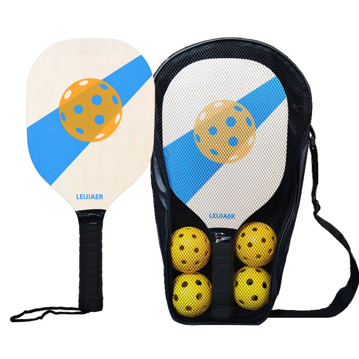 Blue Standard Wooden Pickleball Paddle Set - Perfect for All Levels of Play