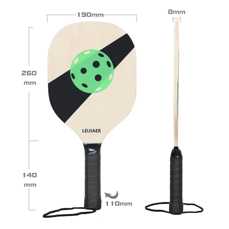 Blue Standard Wooden Pickleball Paddle Set - Perfect for All Levels of Play