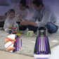 Black 360° Electric Mosquito Killer Lamp - UV Light Insect Zapper with Digital Display for Indoor and Outdoor Use