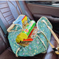 White Car Back Seat Organizer Hammock - Portable Storage Solution