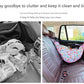 White Car Back Seat Organizer Hammock - Portable Storage Solution