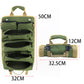 Green Portable Roll-Up Tool Organizer with Zippered Pockets