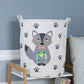 Fox Canvas Laundry Storage Basket with Adorable Animal Designs