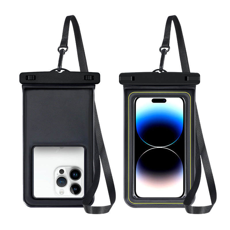 Black Floating Waterproof Phone Pouch - Secure and Durable