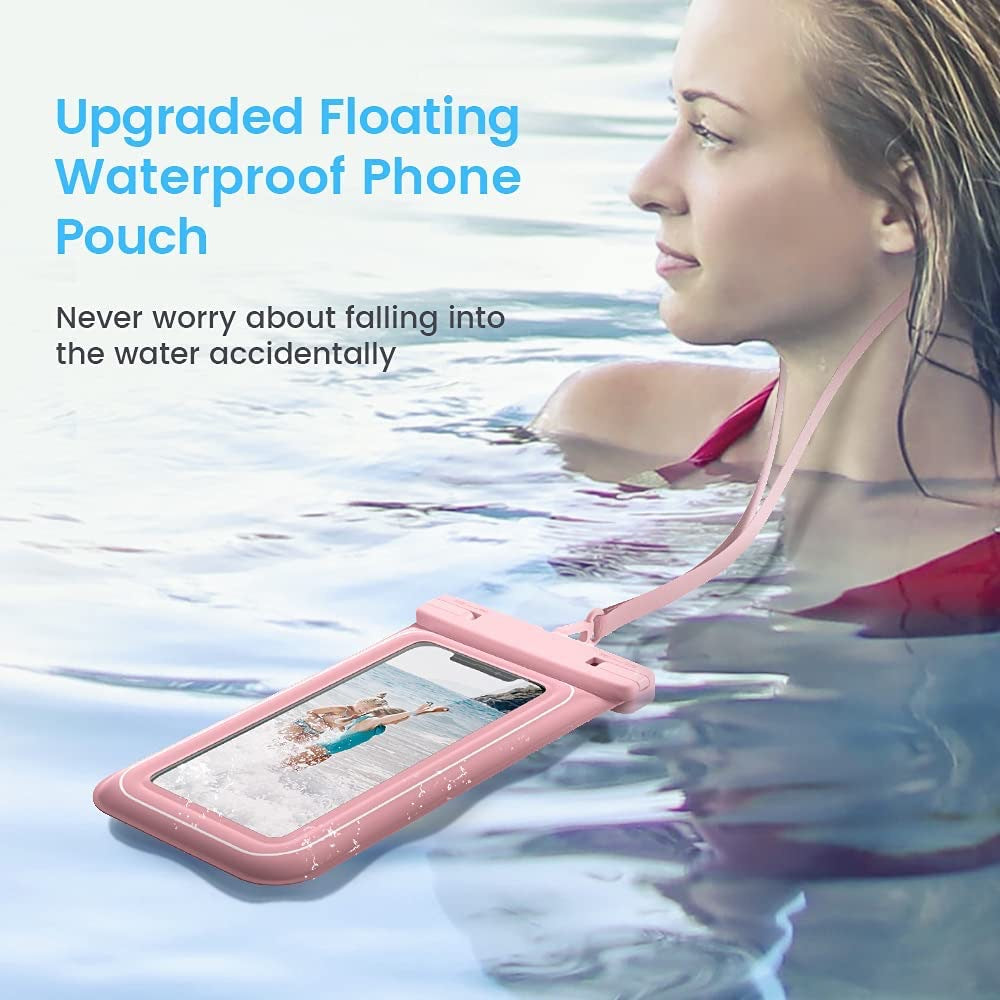 Pink Floating Waterproof Phone Pouch - Secure and Durable