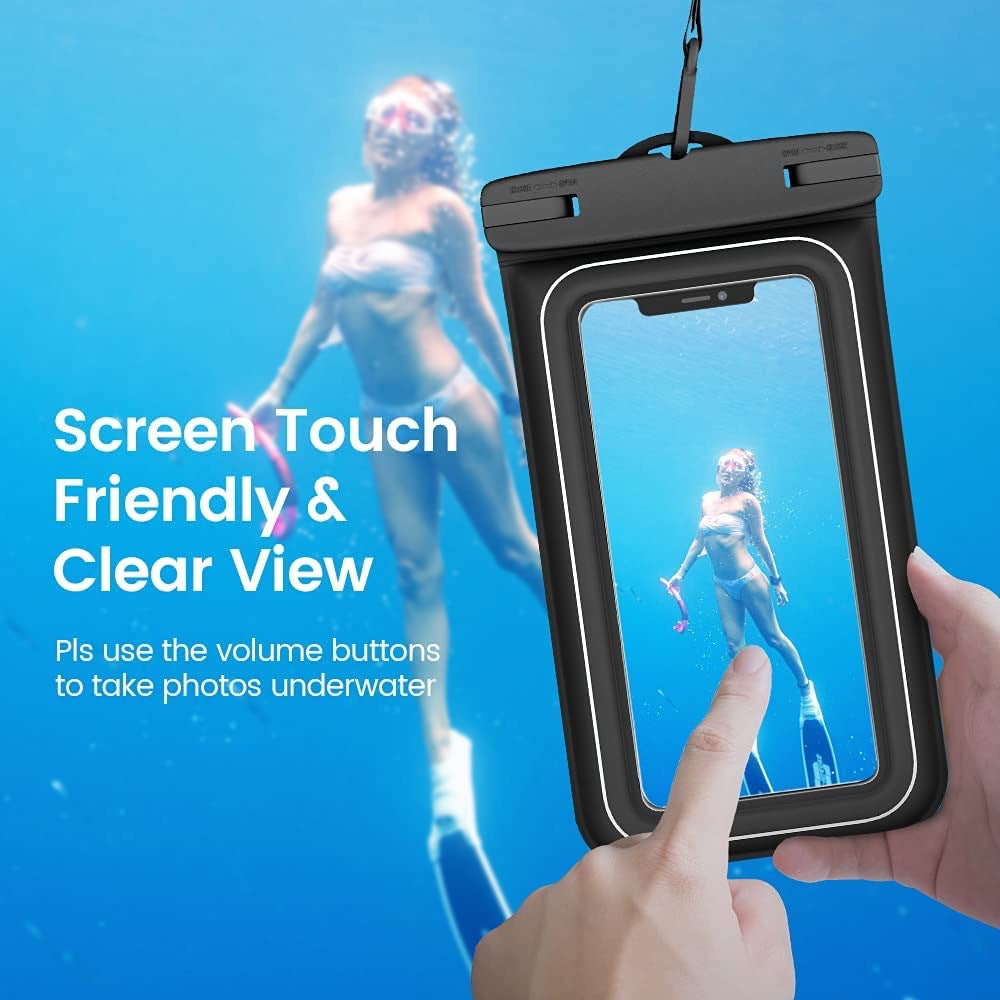 Green Floating Waterproof Phone Pouch - Secure and Durable