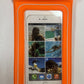 Orange Floating Waterproof Phone Pouch - Secure and Durable