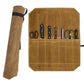 Green Durable Waxed Canvas Knife Roll Bag - Portable Chef Tool Organizer