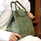 Green Eco-Friendly Insulated Lunch Bag with Handle - Durable and Reusable