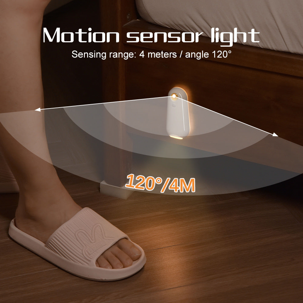 LED Motion Sensor Toilet Night Light - 8-Color Adjustable Glow with Modern Design