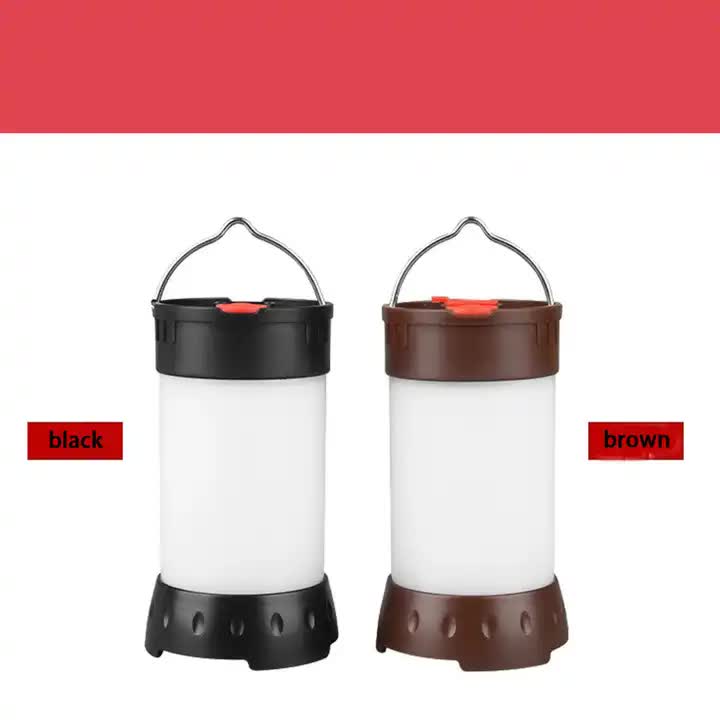 Brown Classic Multi-Function Camping Light - Portable Dual Source Outdoor Lantern, Car Light for Camping, Hiking & Emergencies