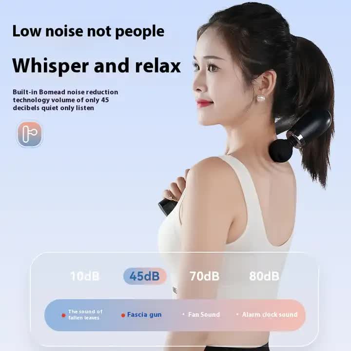 Green Electric Elbow Fascia Gun for Body/Head Relief Portable Silent Body Fatigue Reliever Hot Selling Massager