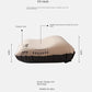 Beige Automatic Inflatable 3D Outdoor Sponge Pillow - Portable Camping Travel Neck Cushion, Comfortable Air Mattress for Tent, Versatile Nap Pillow