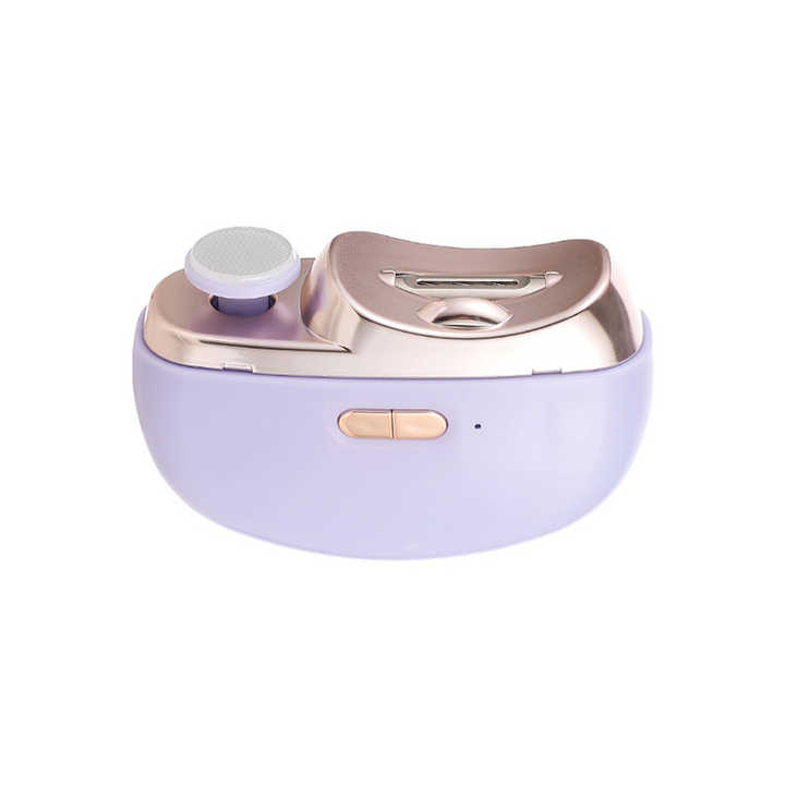 Purple Automatic Electric Nail Clipper & Grinder - Multi-Functional Safe Nail Trimmer for Adults & Kids