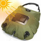 Green Portable Solar Camping Shower Bag, Foldable 20L Outdoor Water Storage Bag with Temperature Display for Easy Use