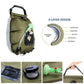 Green Portable Solar Camping Shower Bag, Foldable 20L Outdoor Water Storage Bag with Temperature Display for Easy Use