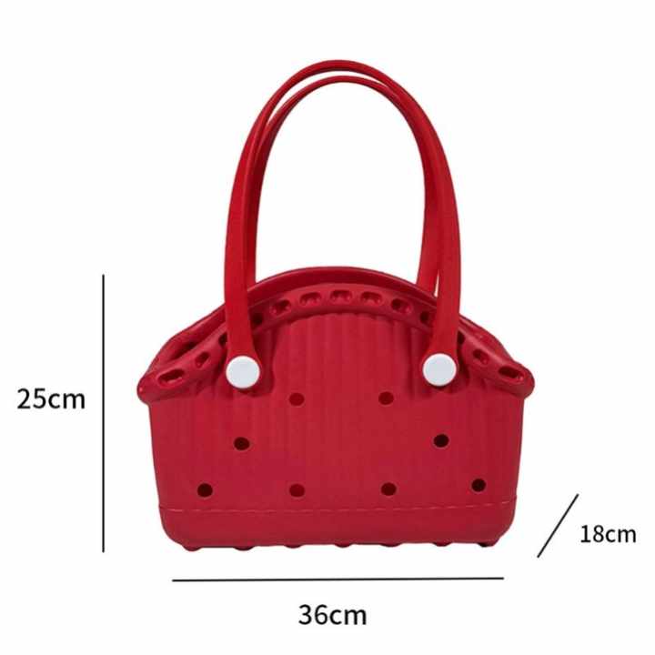 Red Portable EVA Pet Handbag - DIY Custom Decoration Carrier for Small Pets, Beach, and Outdoor Use (Large Capacity)