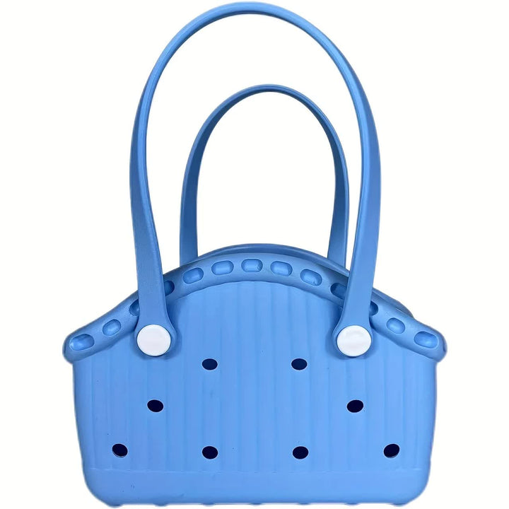 Blue Portable EVA Pet Handbag - DIY Custom Decoration Carrier for Small Pets, Beach, and Outdoor Use (Large Capacity)