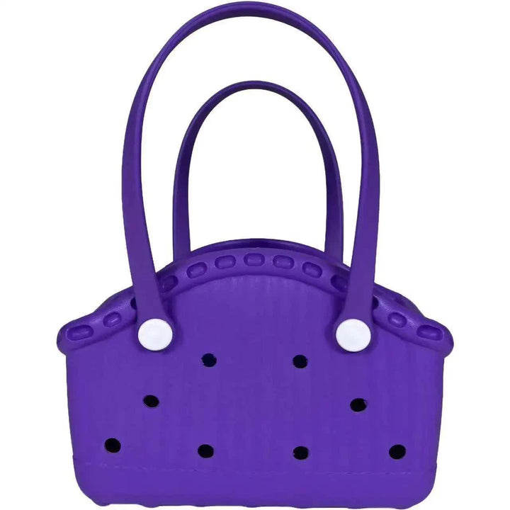 Purple Portable EVA Pet Handbag - DIY Custom Decoration Carrier for Small Pets, Beach, and Outdoor Use (Large Capacity)