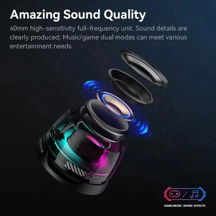 Black Portable Mini Bluetooth Speaker with Magnetic Base, High-Quality Bass and Surround Sound, Colorful Ambient Lighting, USB Rechargeable, 6-Hour Battery Life