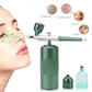 Black Portable Oxygen Infusion Nano Spray Facial Beauty Instrument - High Pressure Needle-Free Skin Care Mist Sprayer