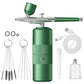 Green Portable Oxygen Infusion Nano Spray Facial Beauty Instrument - High Pressure Needle-Free Skin Care Mist Sprayer