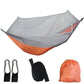 Orange And Grey Automatic Pop-Up Mosquito Net Hammock - 200kg Load Capacity, Lightweight Outdoor Camping Gear with Quick Setup and Durable Design