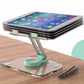 Black Acrylic Foldable Tablet and Phone Stand - 360° Rotation, Anti-Slip Design, Lightweight and Compact