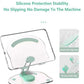 White Acrylic Foldable Tablet and Phone Stand - 360° Rotation, Anti-Slip Design, Lightweight and Compact