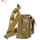 Khaki Tactical Outdoor Leg Bag - 900D Durable Multi-Layer Waist Pack for Cycling, Fishing, and Security