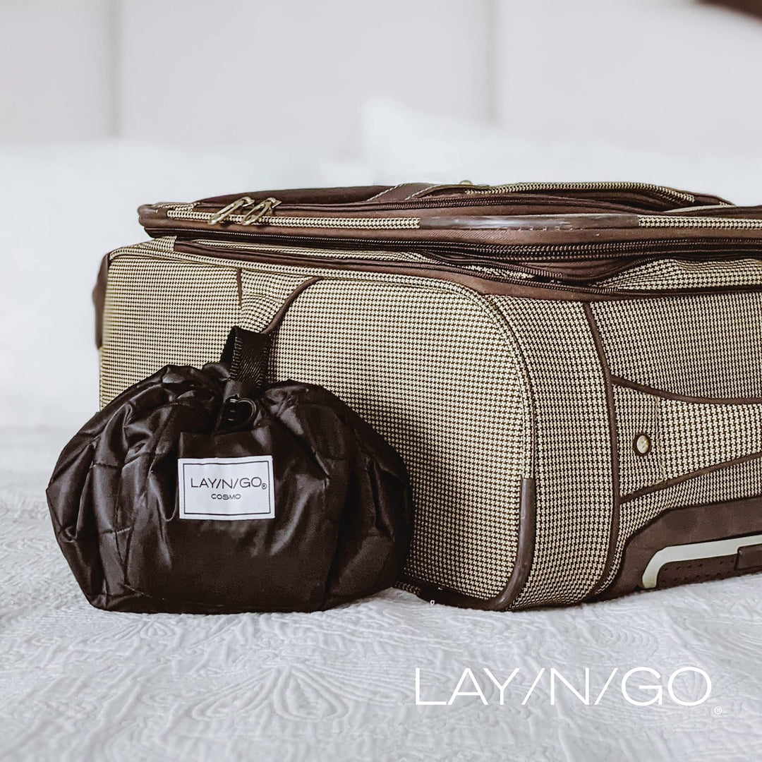 Pink Portable Drawstring Cosmetic Storage Bag for Travel and Daily Use(Cosmetics pictured are photo props and are not included)