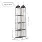 Grey Hanging Dustproof Storage Bag - Multi-Layer Organizer for Bags, Clothes & Accessories, 4-Tier Non-Woven Fabric