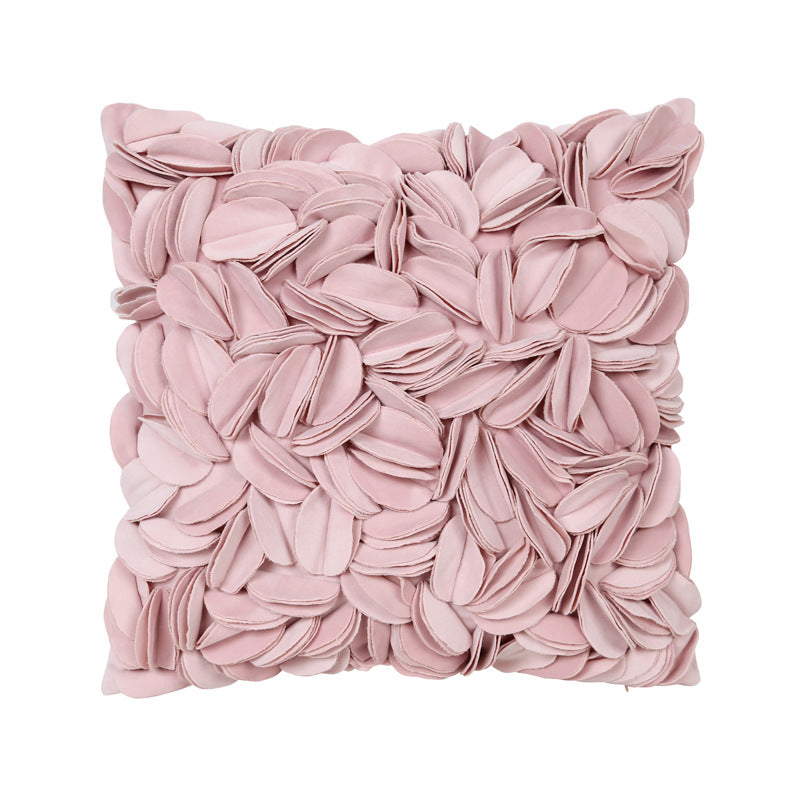 Style 3 Pink 3D Floral Cushion Covers - Modern Luxury Decorative Throw Pillow Covers for Living Room(Without Pillow Insert)