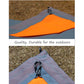 Grey And Orange Portable Waterproof Camping Mat - Foldable Picnic and Beach Blanket