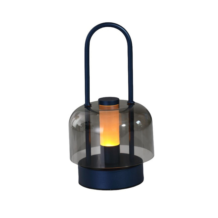 Dark Blue Portable Rechargeable LED Lantern - Touch Control, Adjustable Brightness, USB Charging