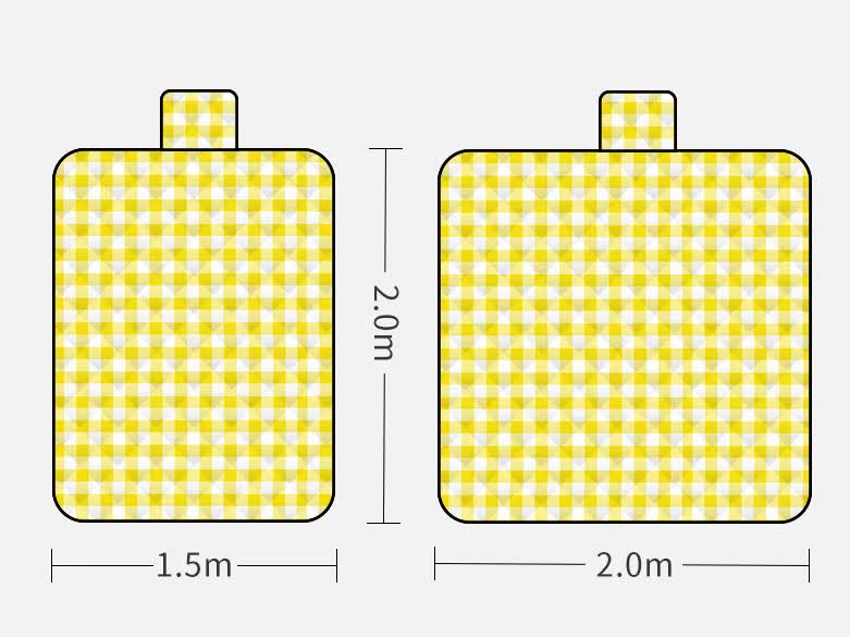 Thickened Waterproof Picnic Blanket - Portable Outdoor Beach Mat for Camping and Hiking 150*200cm(maze)