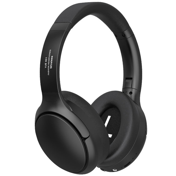 Black VJE901 Wireless Bluetooth Over-Ear Headphones with Active Noise Cancelling