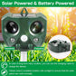 SJZ668A Solar-Powered Ultrasonic Animal Repellent with Motion Sensor & LED Flashing Lights