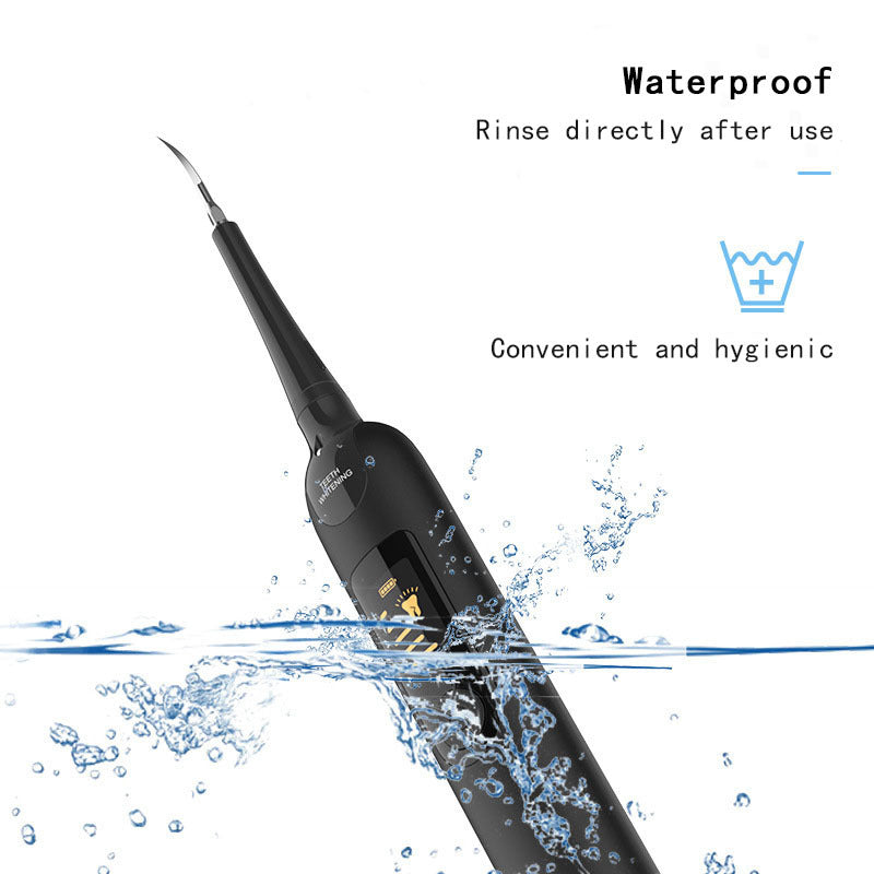 Rechargeable Electric Dental Scaler with LED Display and Cleaning Kit - 250mAh Battery, Home-Use Plaque Remover