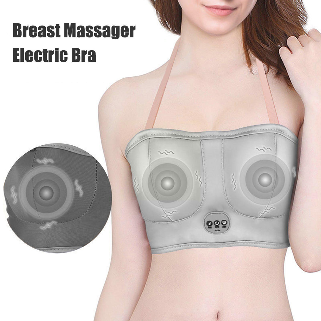 Electric Breast Massager Bra - Wireless, Comfortable Vibration Massage for Relaxation and Circulation