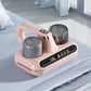 Pink Without humidity display Wireless Dust Mite Vacuum Cleaner with UV Sterilization and 10000Pa Suction - Model HK-518