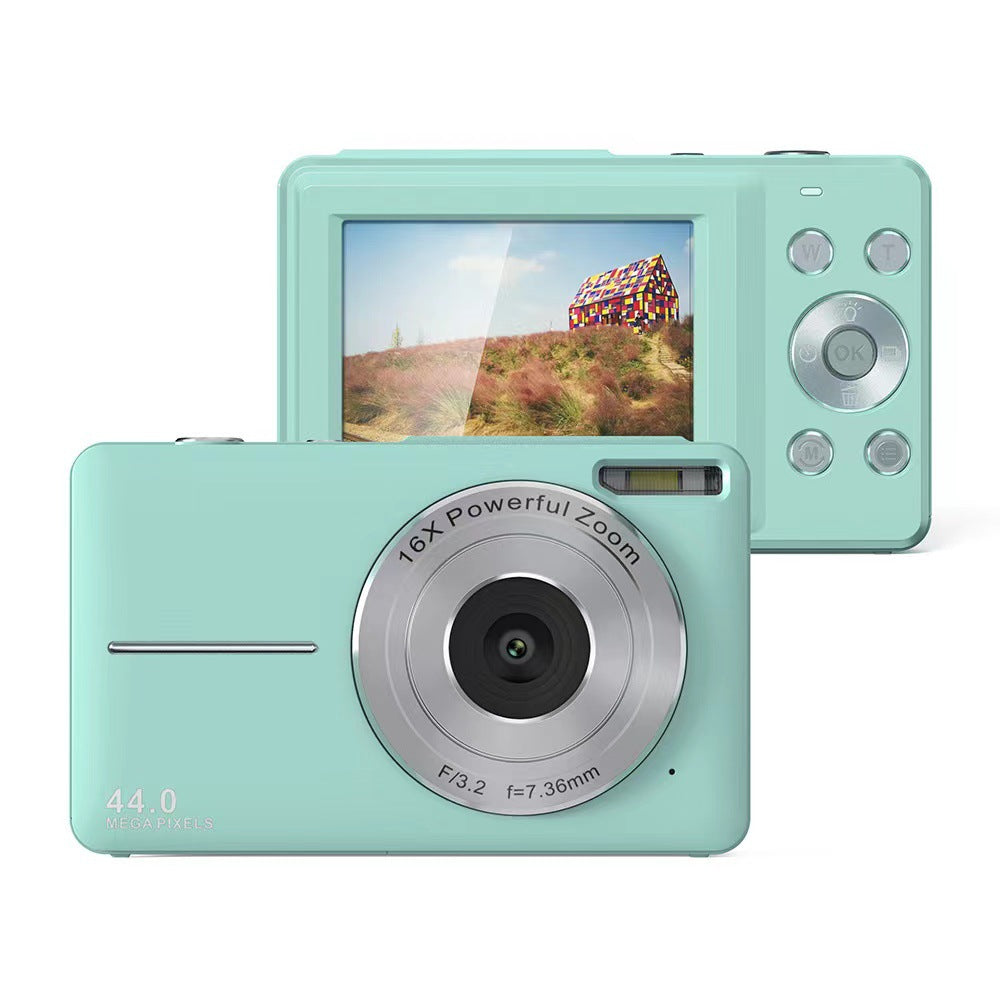 Green DC403 Digital Camera Bundle - Fixed Focus, 2.4-Inch Screen, 32GB Memory Card Included