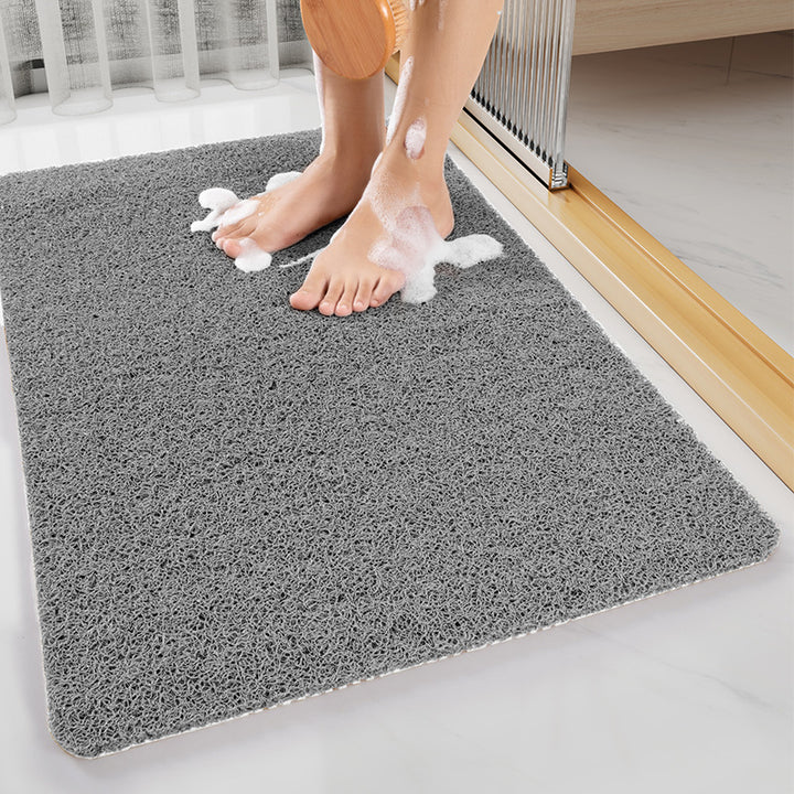 White Non-Slip Loofah-Style Bathroom Mat - Quick-Dry and Soft 40*60cm