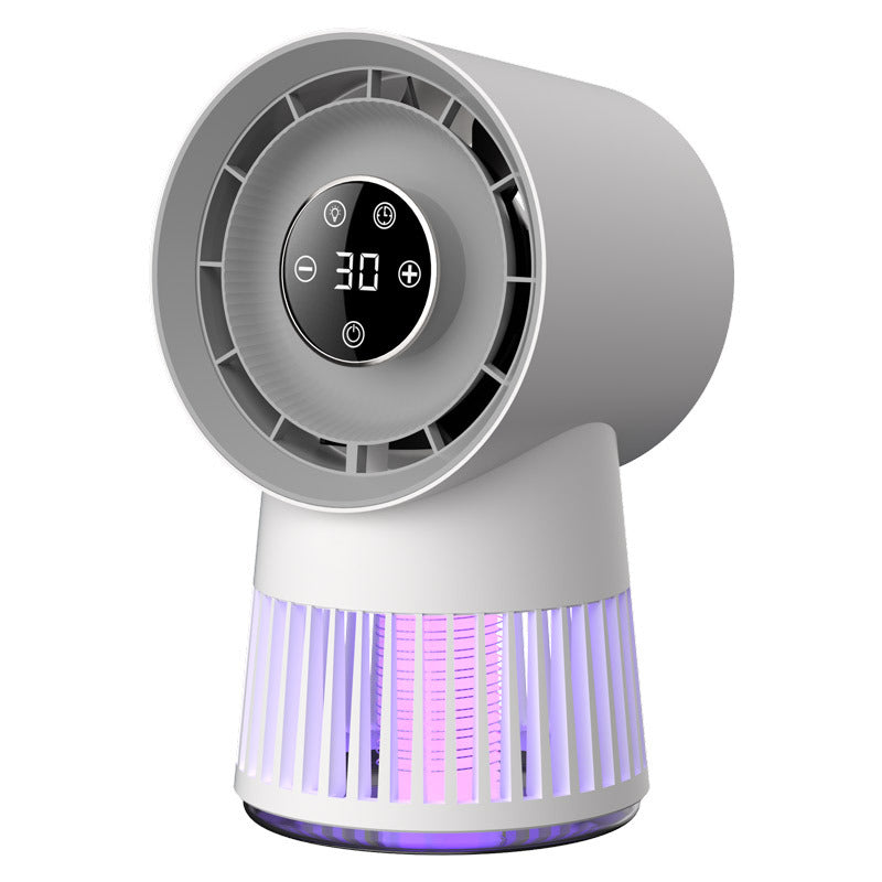 Portable Rechargeable Mosquito Killer Lamp with Adjustable Fan - 2400mAh Battery