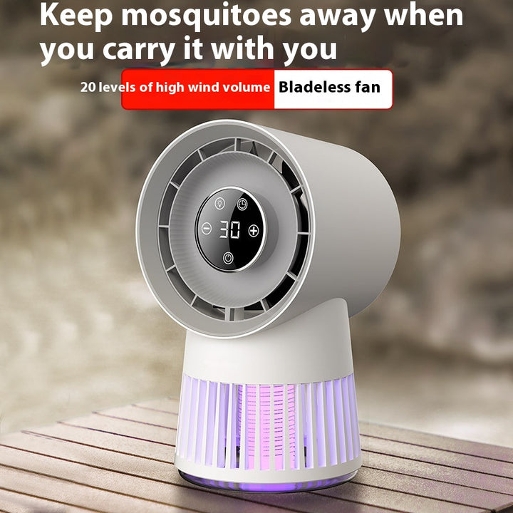 Portable Rechargeable Mosquito Killer Lamp with Adjustable Fan - 8000mAh Battery