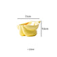 Ceramic Elevated Pet Food Bowl - Cute Banana Pattern Design for Cats and Small Dogs