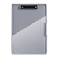 Dark Gray A4 Plastic Document Storage Clipboard - Portable and Durable