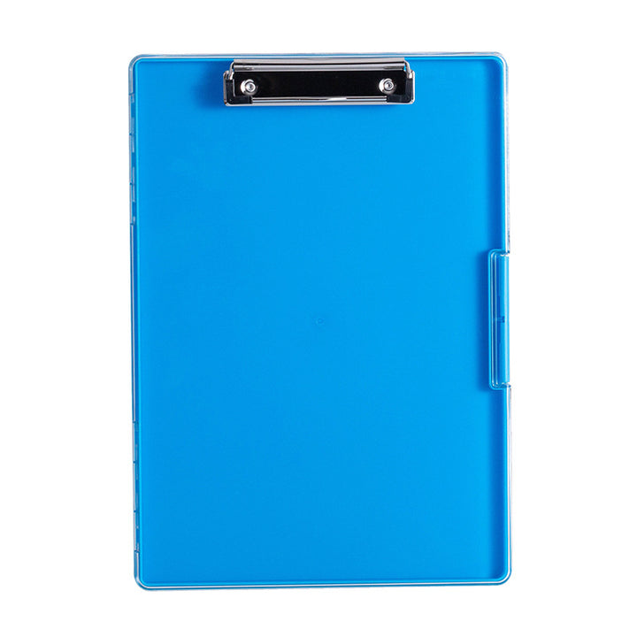 Blue A4 Plastic Document Storage Clipboard - Portable and Durable