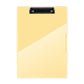 Yellow A4 Plastic Document Storage Clipboard - Portable and Durable