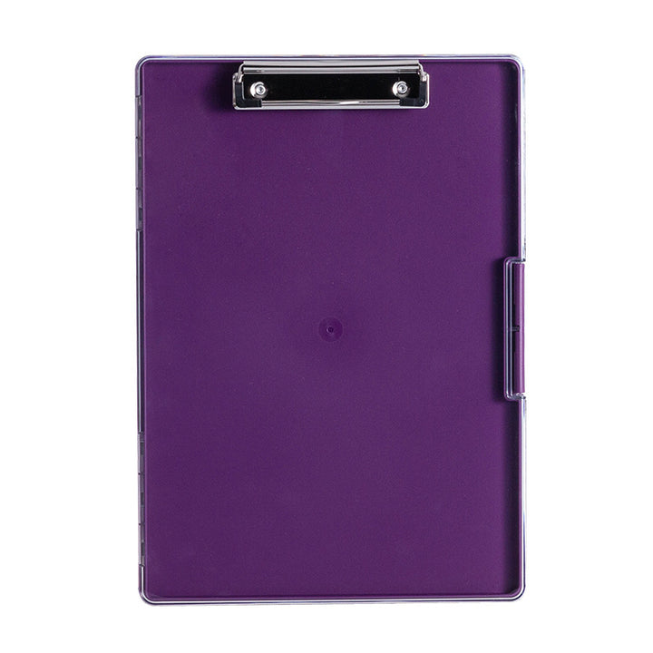 Purple A4 Plastic Document Storage Clipboard - Portable and Durable